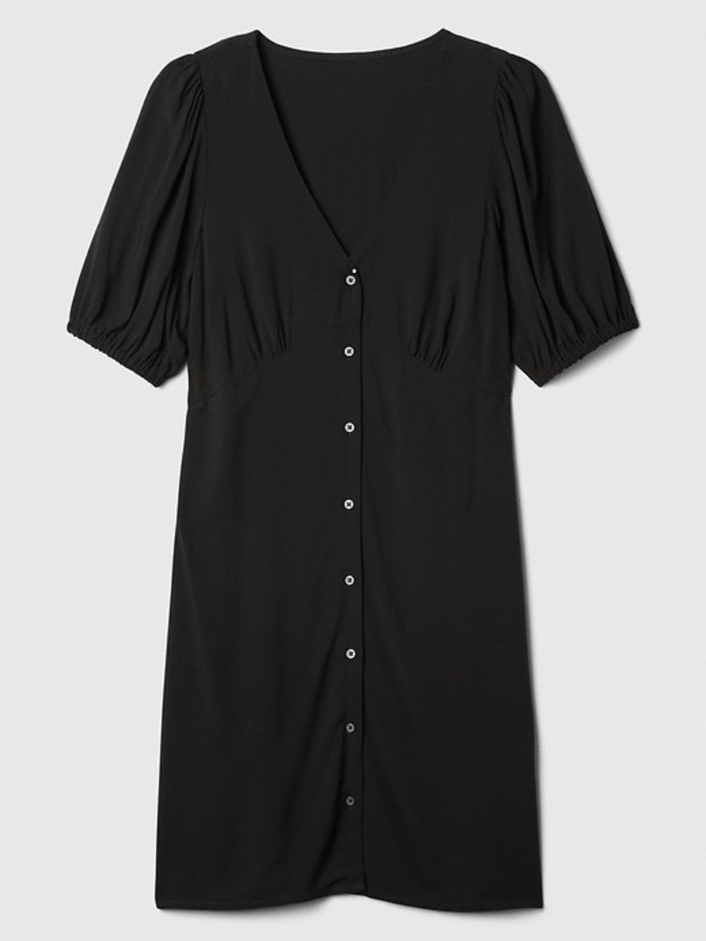 GAP Puff Sleeve Button Front Mini Dress NWT~Size L - Picture 7 of 8